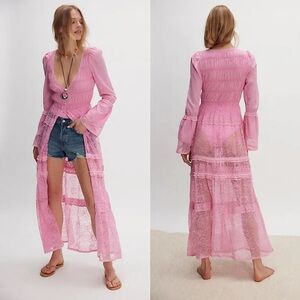 Free People Sweet Saloon Maxi Bodysuit